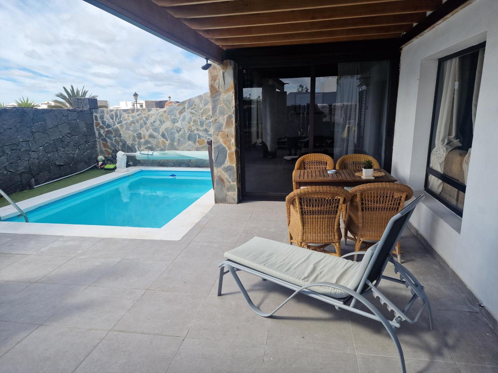 Villa Martha casa principal anexa Playa Blanca  Esterno foto
