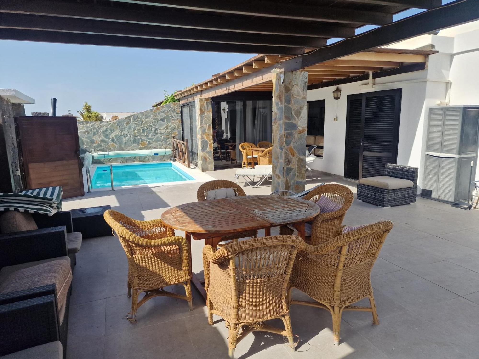 Villa Martha casa principal anexa Playa Blanca  Esterno foto