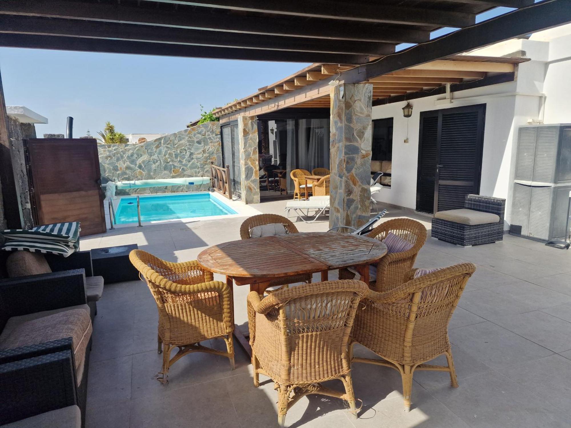 Villa Martha casa principal anexa Playa Blanca  Esterno foto